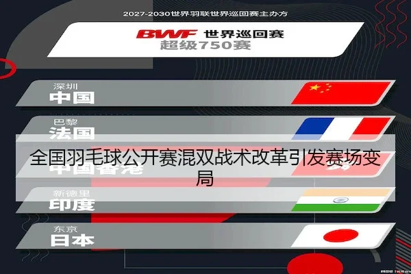 全国羽毛球公开赛混双战术改革引发赛场变局